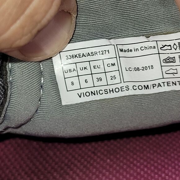 Vionic Shoes Womens Sz 8 Black Kea Slip On Sneakers Walking Boat Beach Boating - Picture 12 of 12